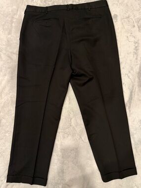 Van Heusen Black Dress Pants with Subtle Stitching